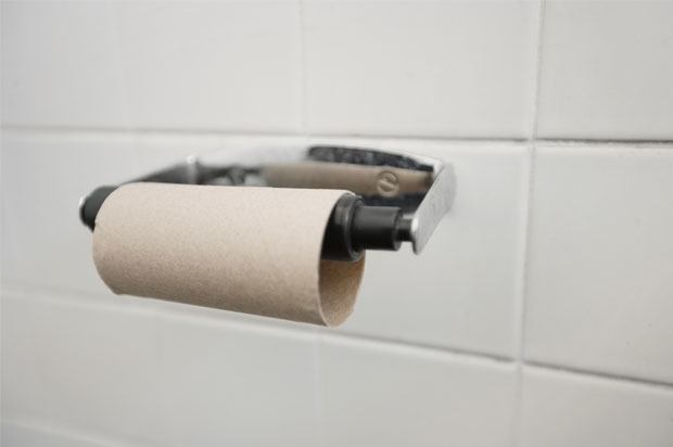 Empty toilet roll