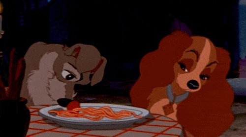 lady and the tramp spaghetti gif