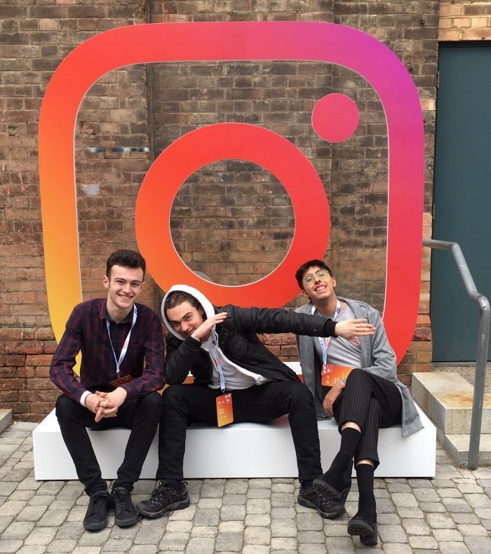 Some of The Mix young leaders at Instagram's office